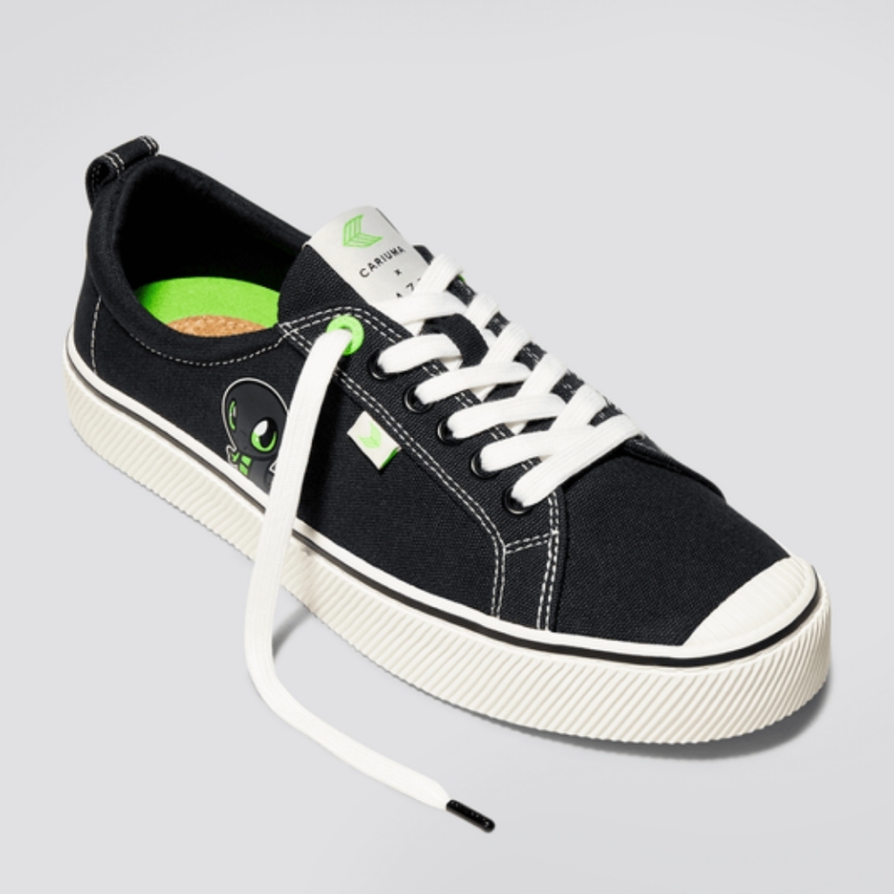 NEW NWT Razer x Cariuma OCA Low Skater Shoes Sneakers in Black sz 7